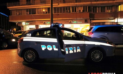 Spinge con violenza la madre e la fa cadere per terra e minaccia ex moglie e figlio