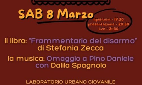 Stefania Zecca presenta “Frammentario del disarmo” a Corigliano